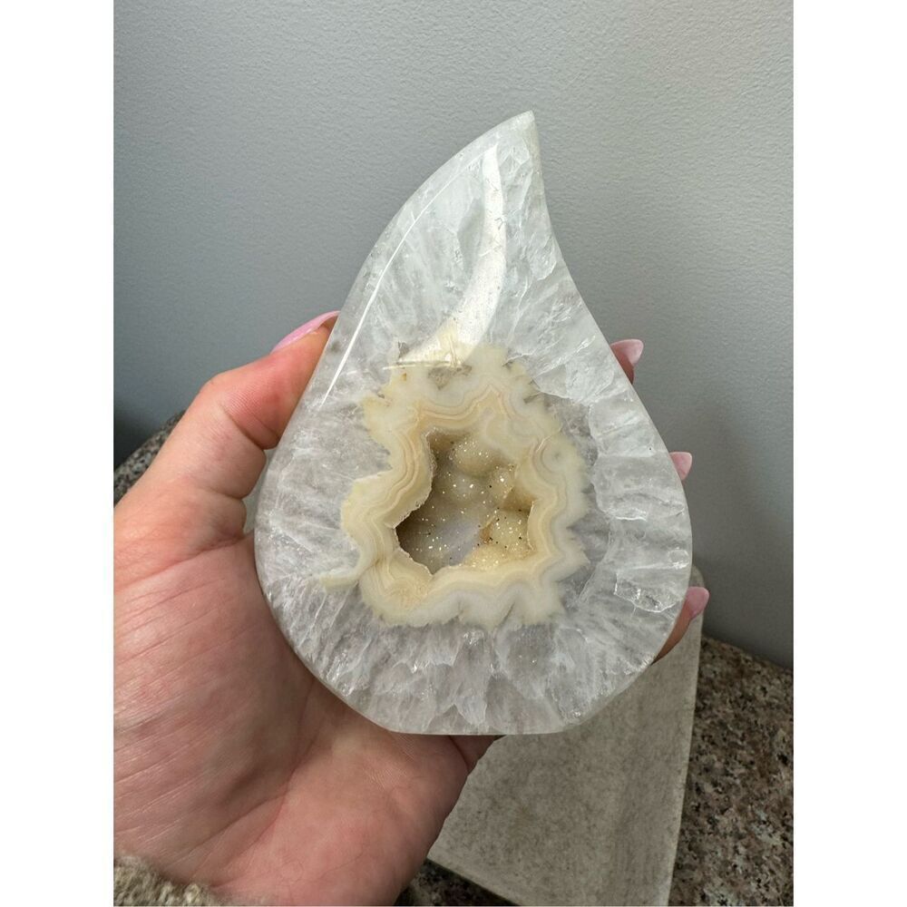 Gorgeous Druzy Agate Flame